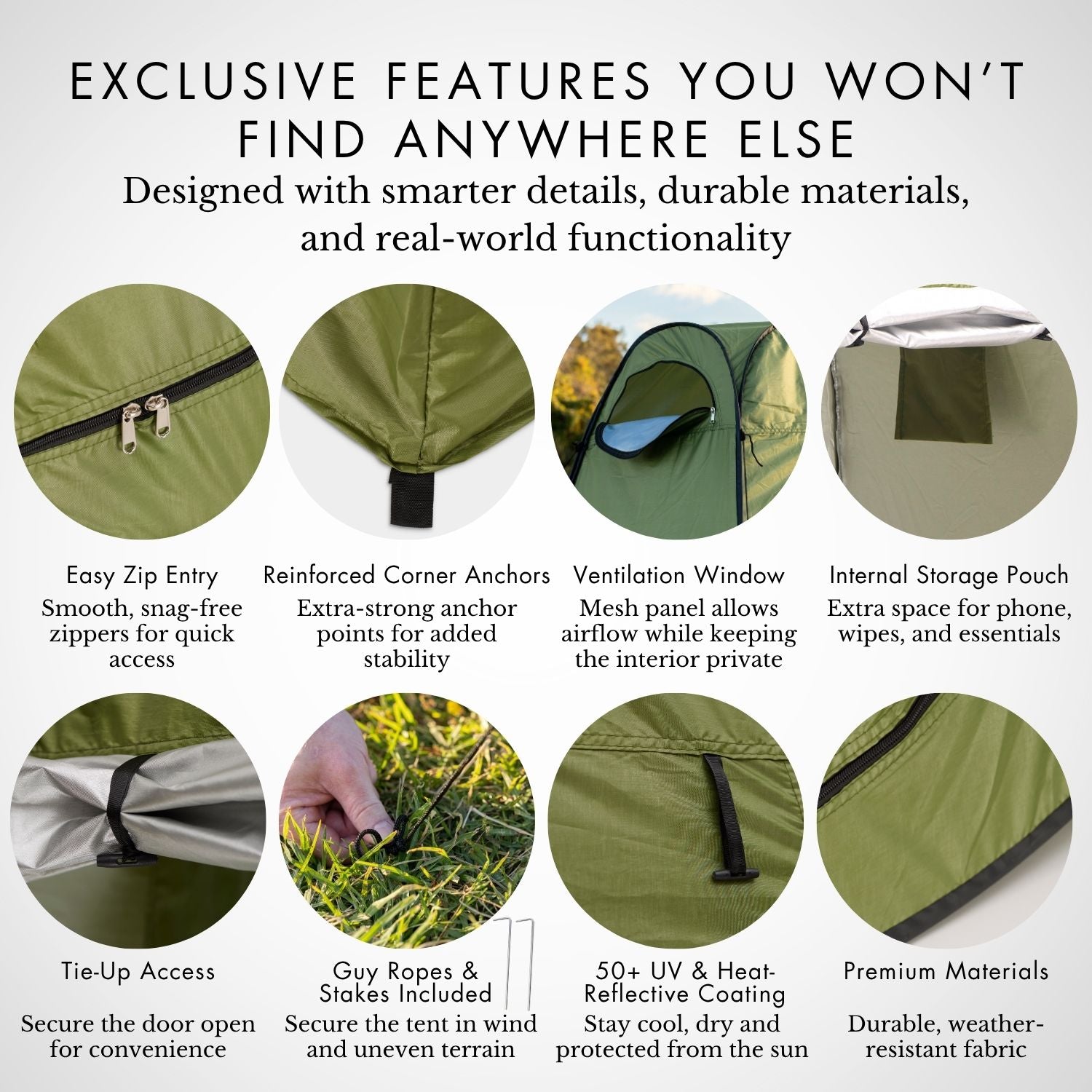 Pop-up privacy tent | Green