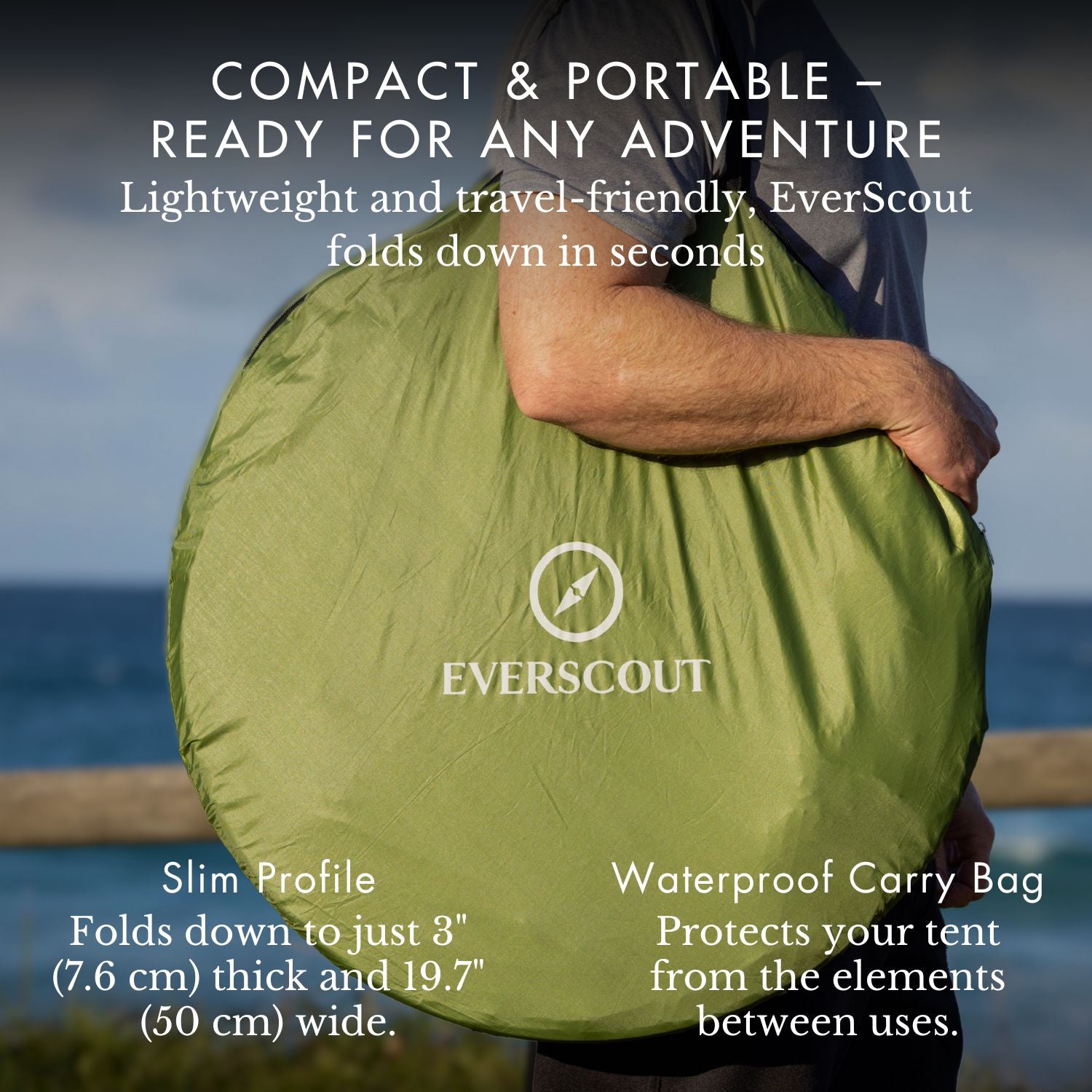 Pop-up privacy tent | Green