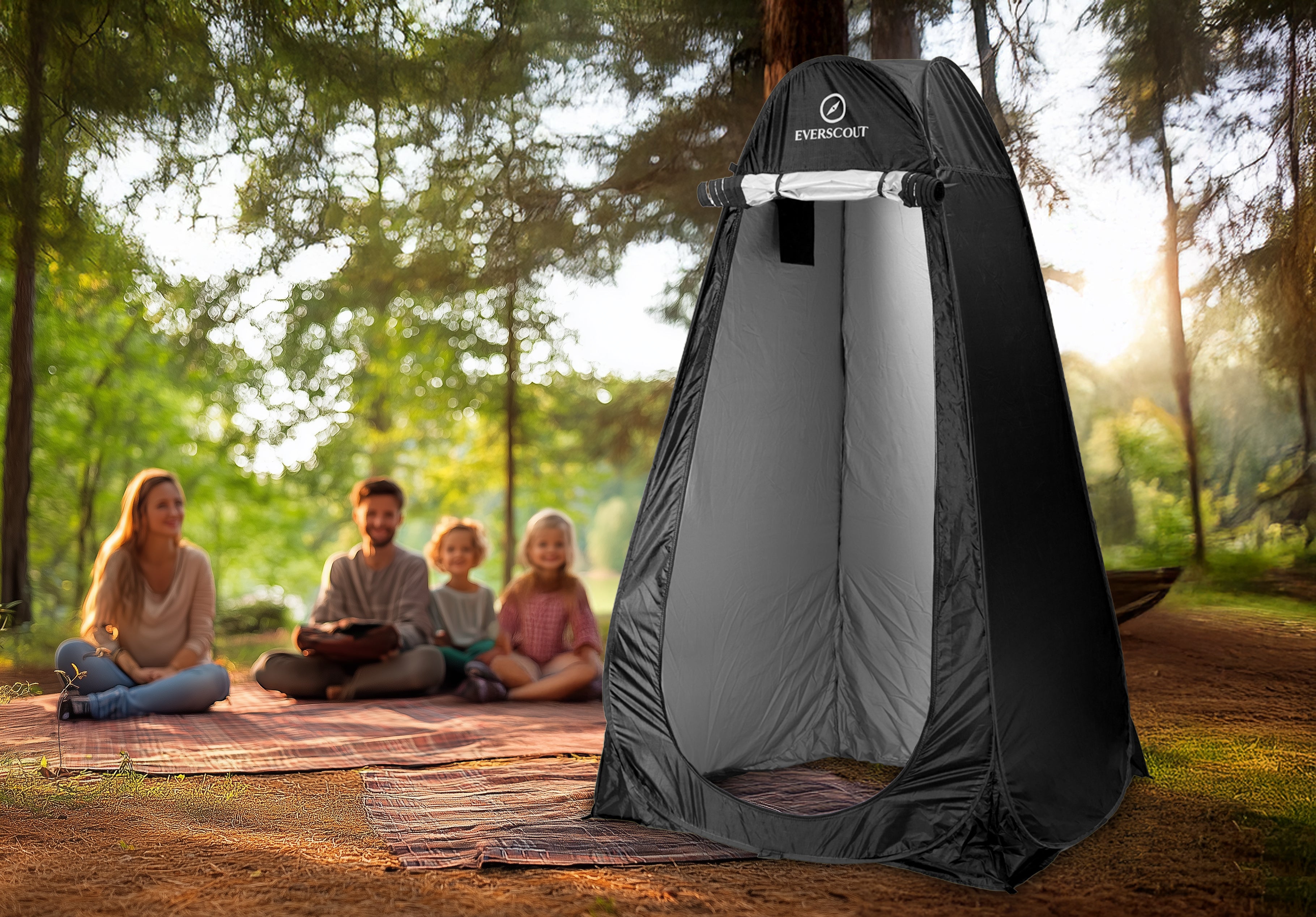 Pop-up privacy tent | Black