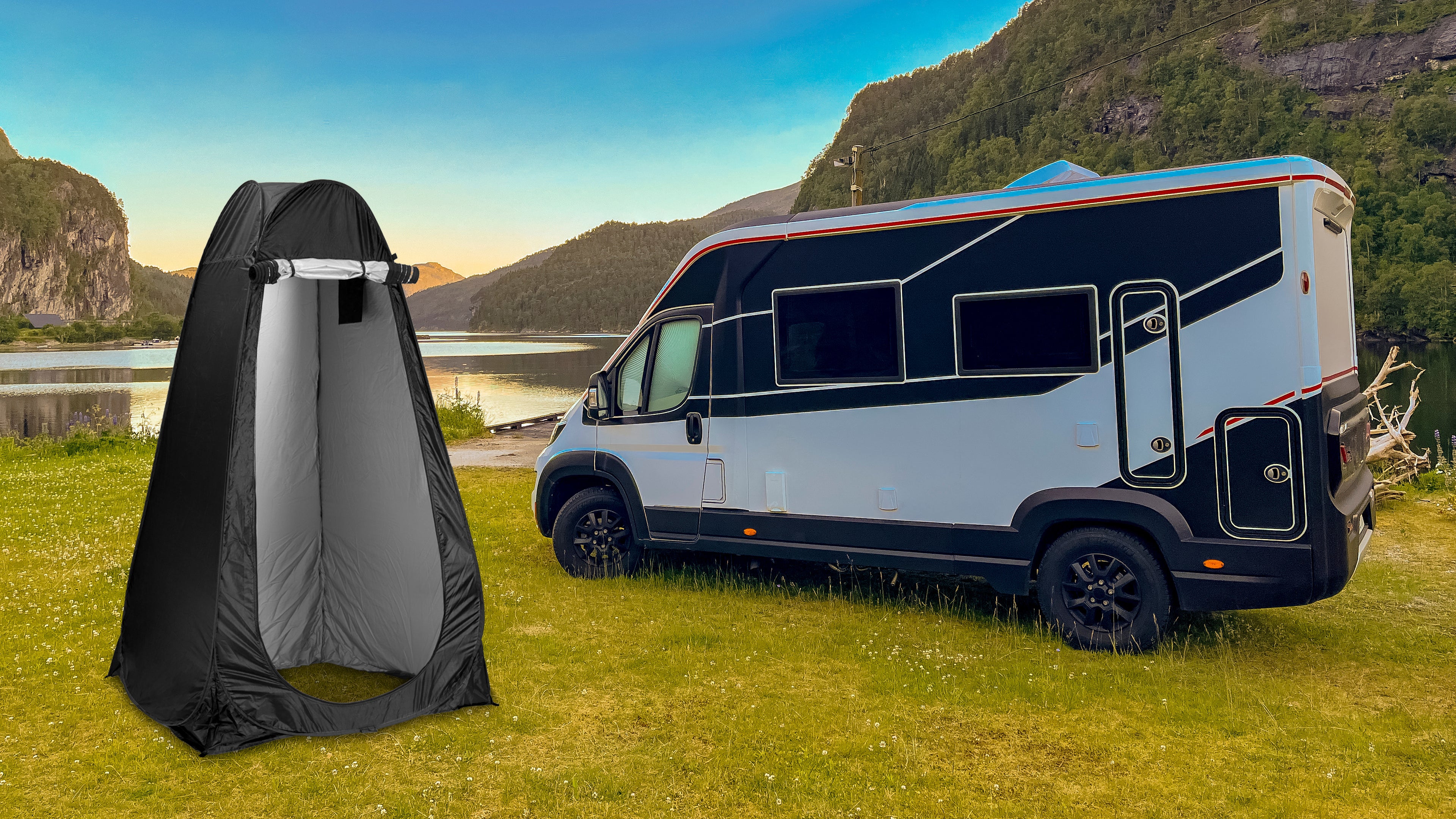 Pop-up privacy tent | Black